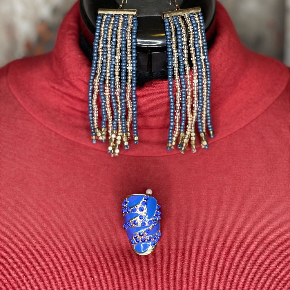 Pre-Treasured Women’s Earring and Stretch Ring Set